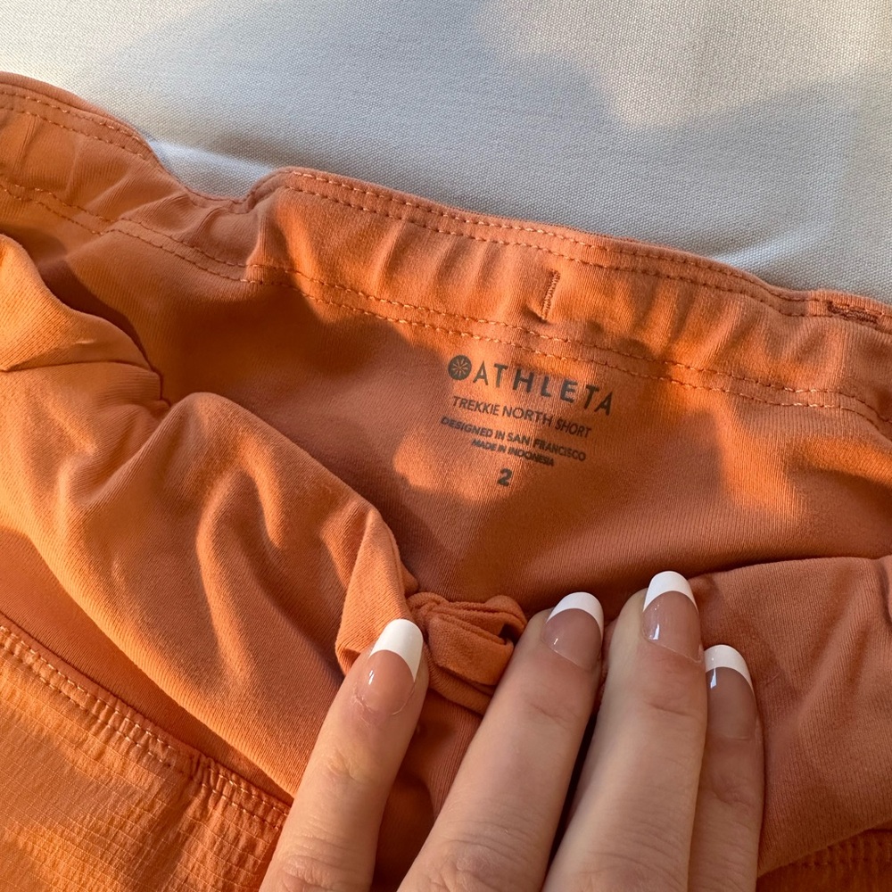 Athleta Trixie North Shorts in Vibrant Orange